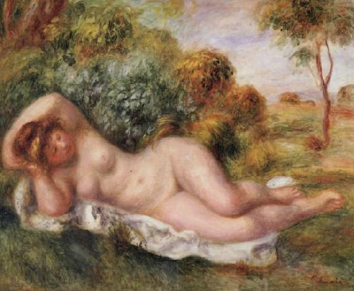 Pierre Renoir Reclining Nude(The Baker) France oil painting art